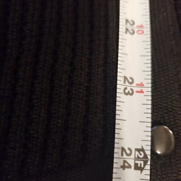 MADISON Black Cardigan Sweater with Sheer back - Picture 4 of 12